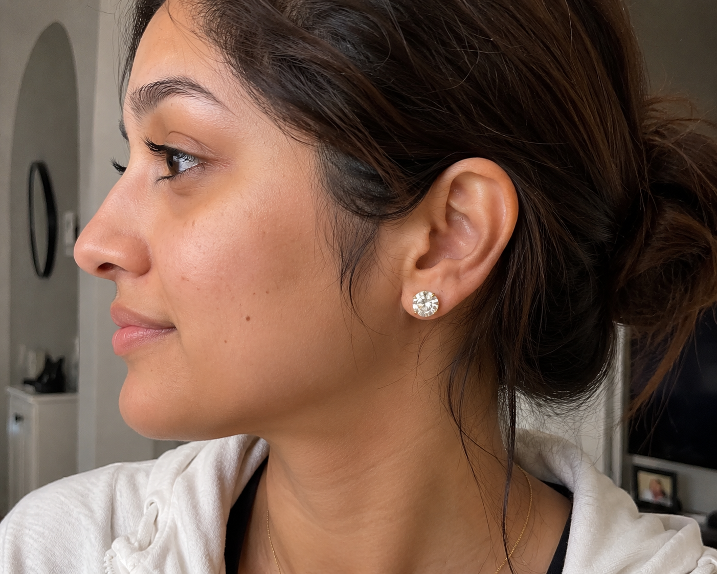 14K White Gold Diamond Stud Earrings – 1.00 CTW