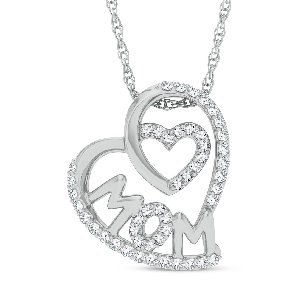 10K 0.20ct Diamond Pendant - DIAMOND FACTORY
