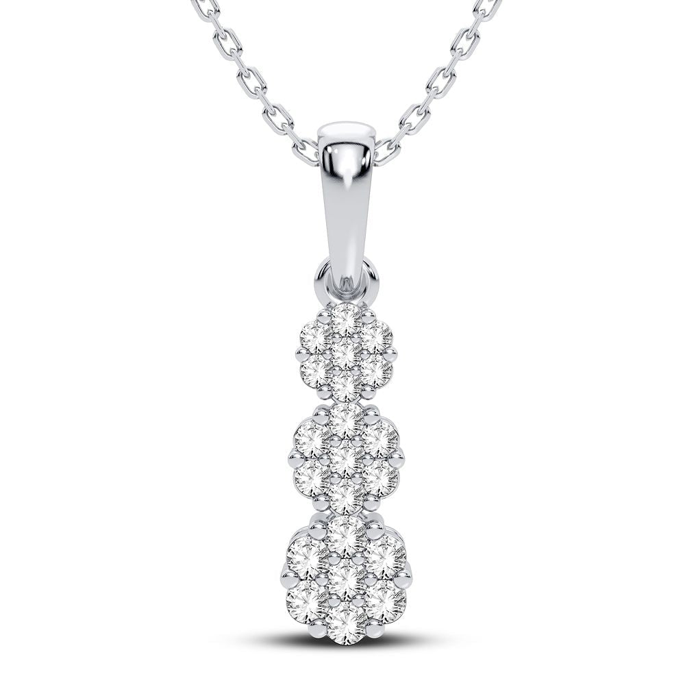 10K 0.22CT Diamond Pendant - DIAMOND FACTORY