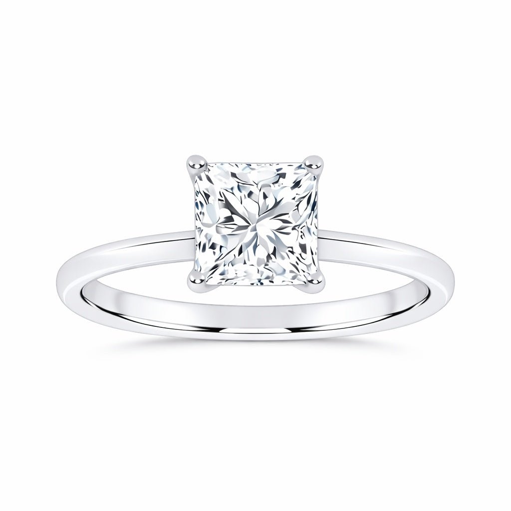 10K 1.00CT Certified Lab Grown Solitaire Ring - DIAMOND FACTORY