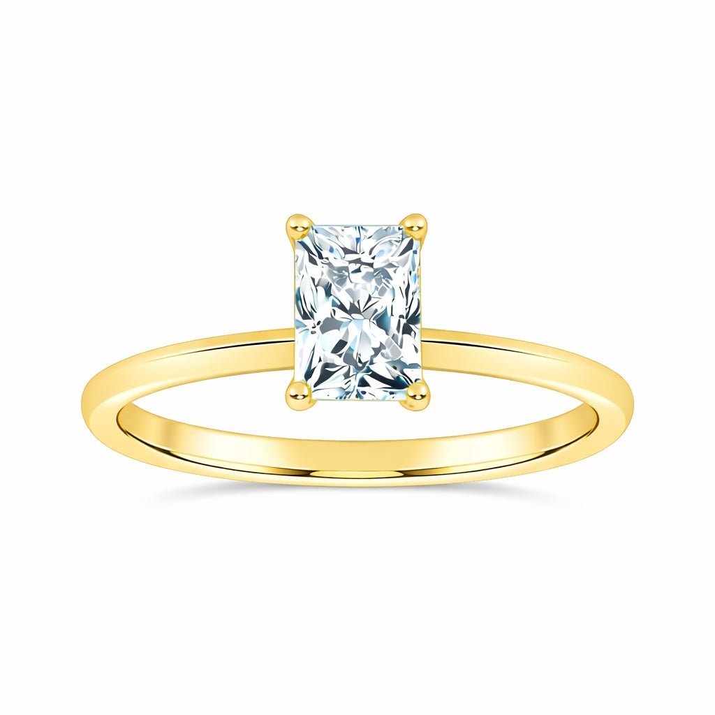 10K 1.00CT Certified Lab Grown Solitaire Ring - DIAMOND FACTORY