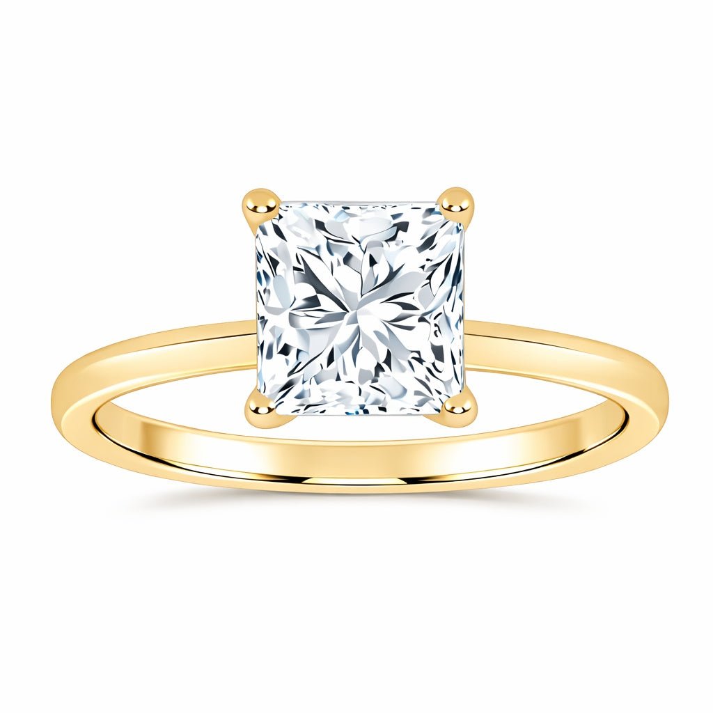 10K 1.00CT Certified Lab Grown Solitaire Ring - DIAMOND FACTORY