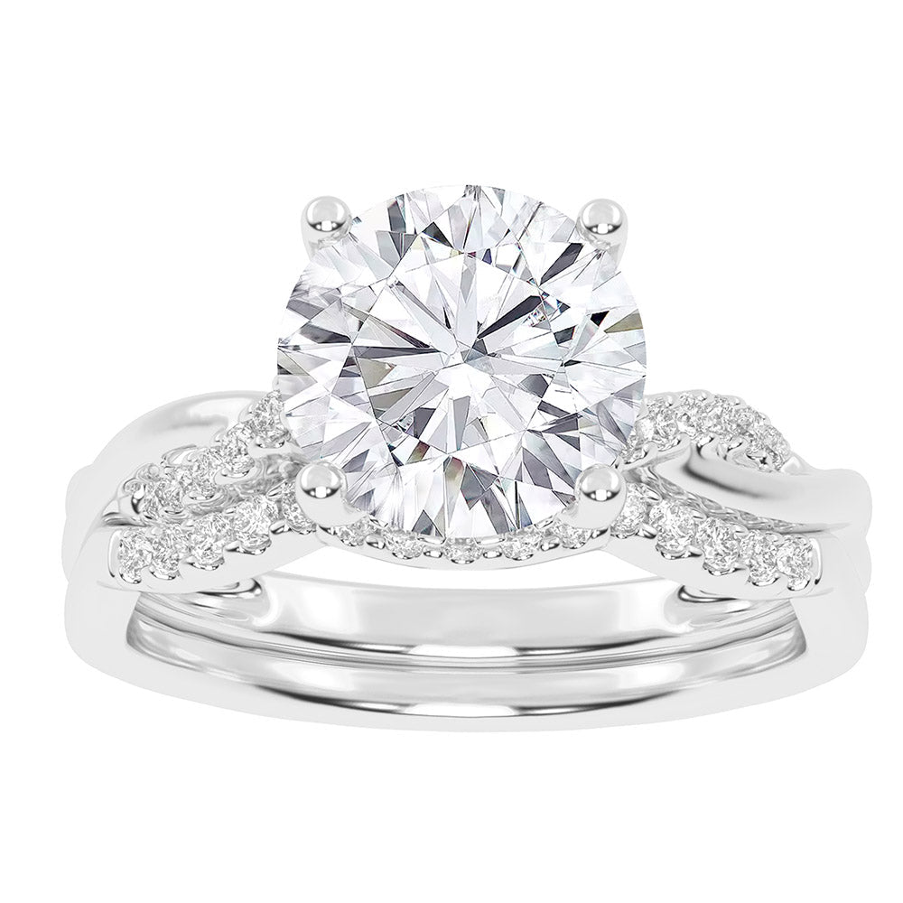 10K 1.25CT Certified Lab Grown Diamond Bridal Ring - DIAMOND FACTORY