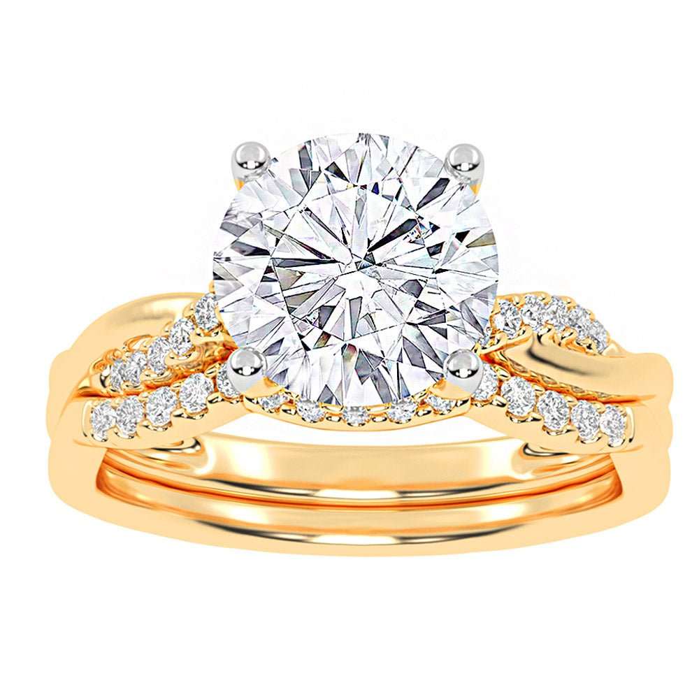 10K 1.25CT Certified Lab Grown Diamond Bridal Ring - DIAMOND FACTORY