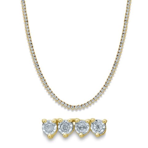 10K 2.31-2.45CT D-NECKLACE - DIAMOND FACTORY