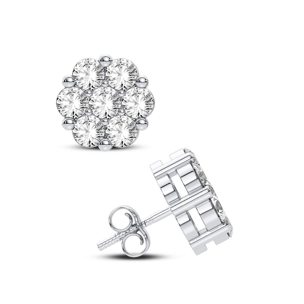 14K 0.50CT Diamond Earring - DIAMOND FACTORY