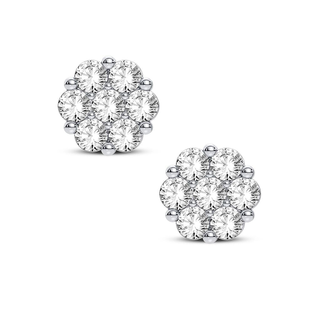 14K 0.50CT Diamond Earring - DIAMOND FACTORY