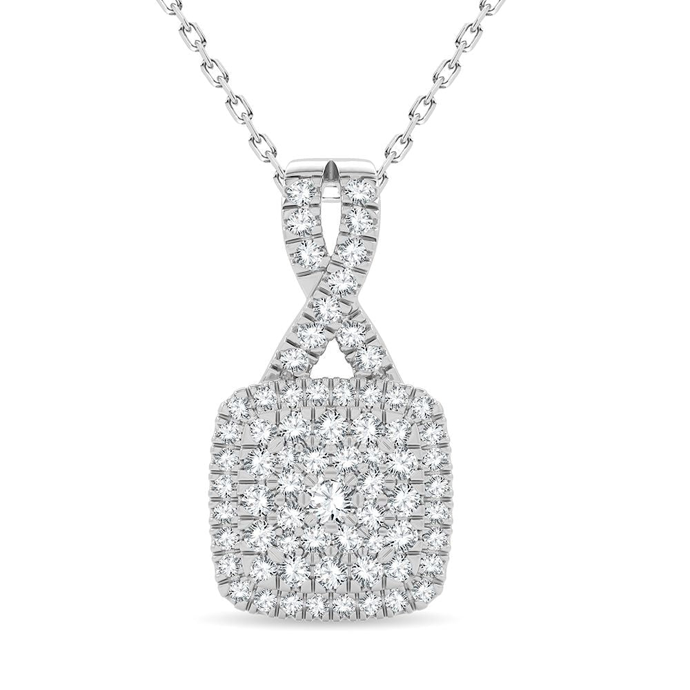 14K 0.50CT Diamond Pendant - DIAMOND FACTORY