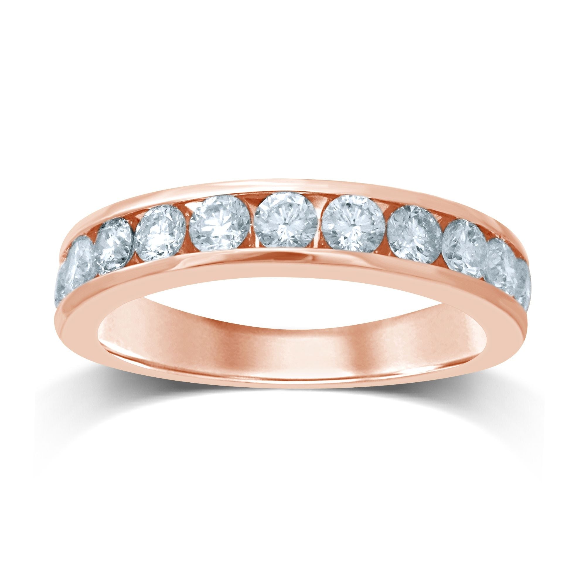 14K 0.52CT Diamond Band (11 Diamond Stones) - DIAMOND FACTORY