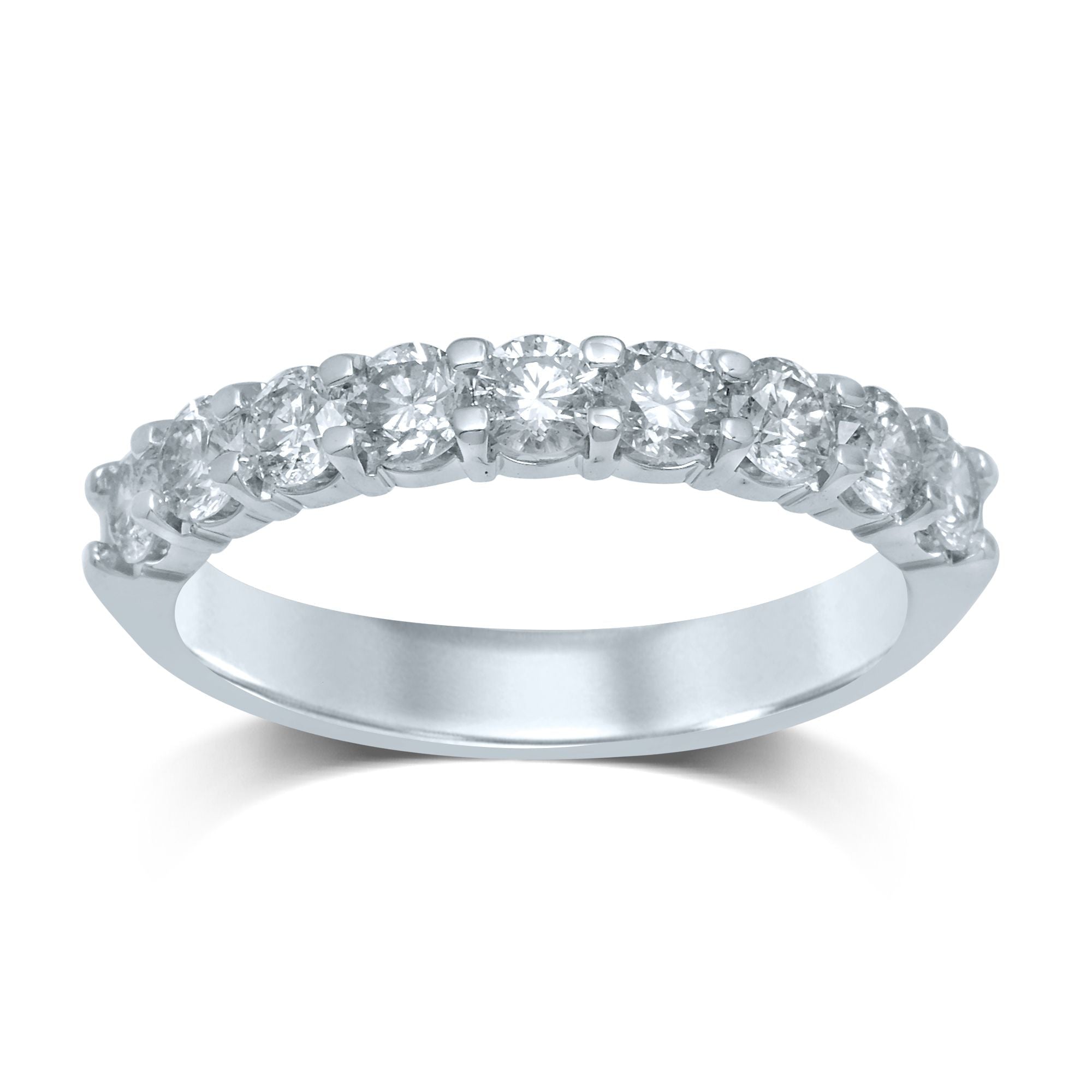 14K 0.90Ct Diamond Band (9 Diamond Stones) - DIAMOND FACTORY