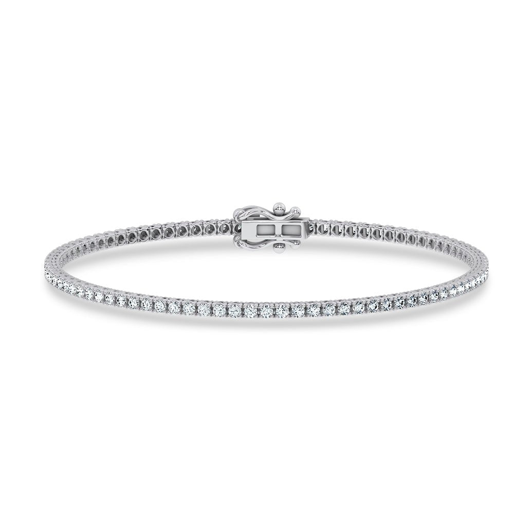14K 1.00CT Certified Lab Grown DIAMOND BRACELET - DIAMOND FACTORY