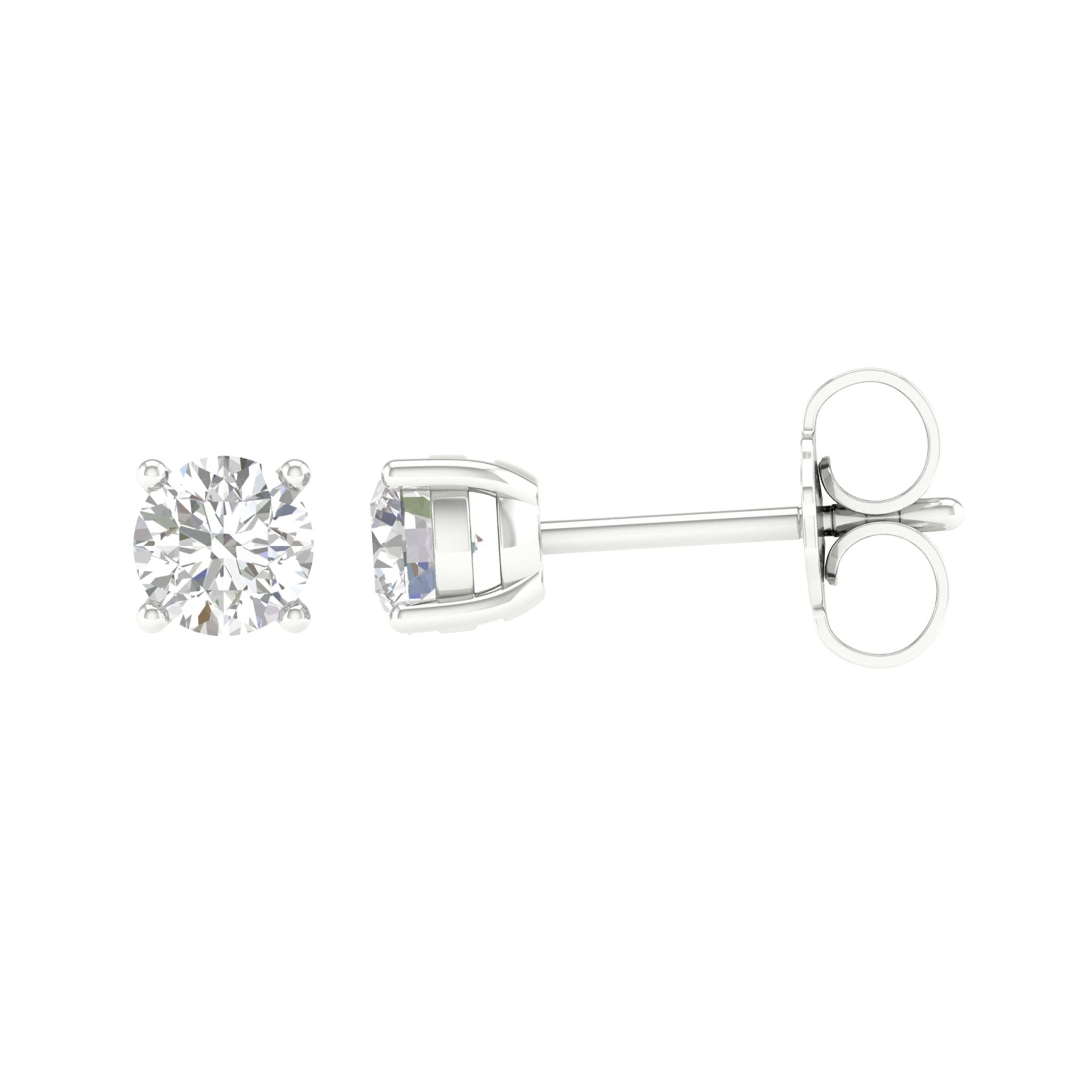 14K 1.00CT Certified Lab Grown Diamond Earring - DIAMOND FACTORY
