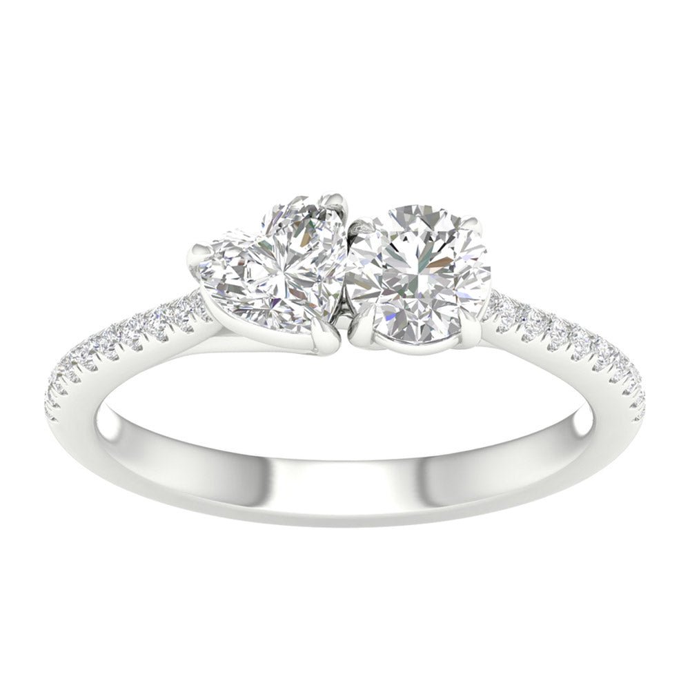 14K 1.15CT Certified Lab Grown Engagement Ring - DIAMOND FACTORY