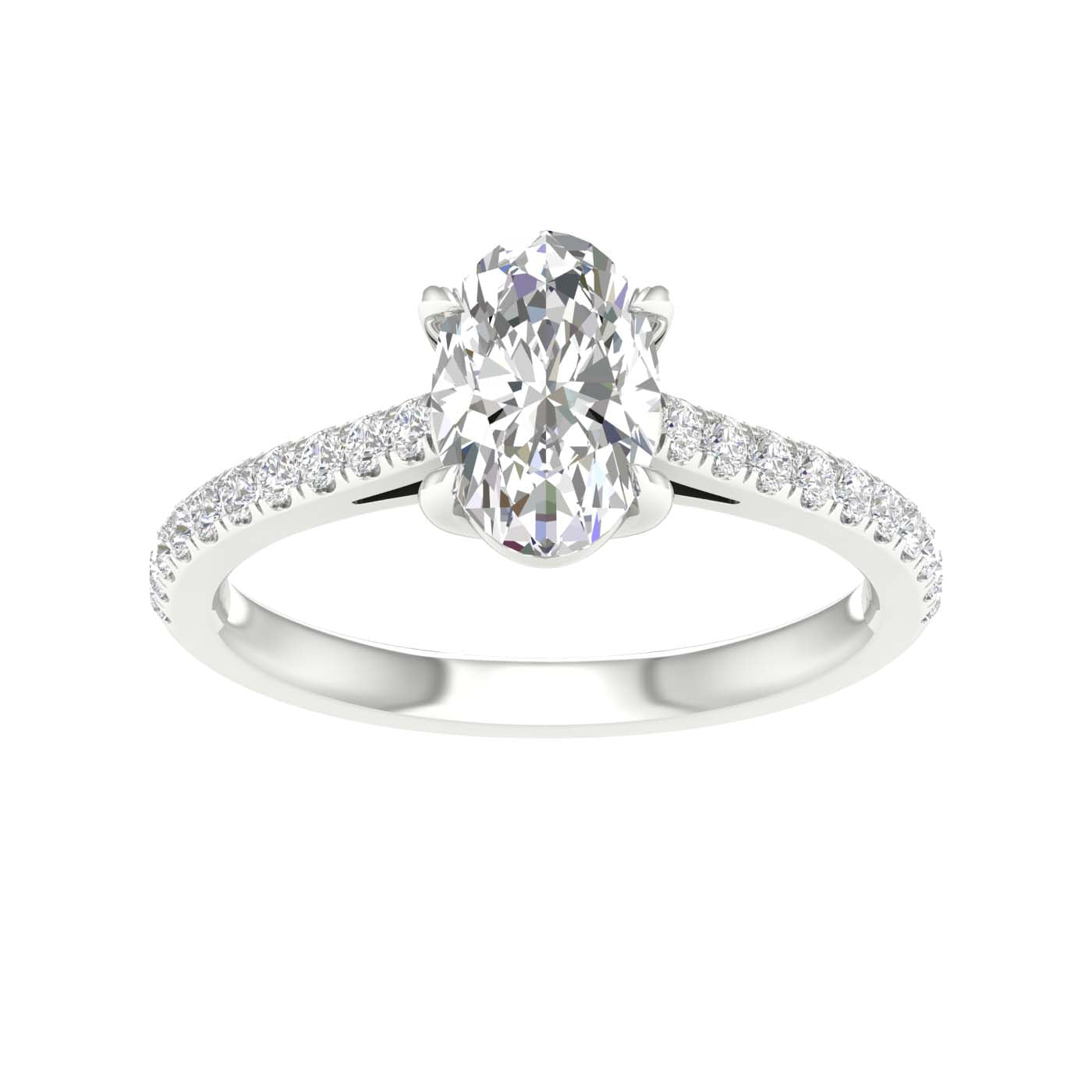 14K 1.25CT Certified Lab Grown Diamond Ring ( IGI Certified ) - DIAMOND FACTORY