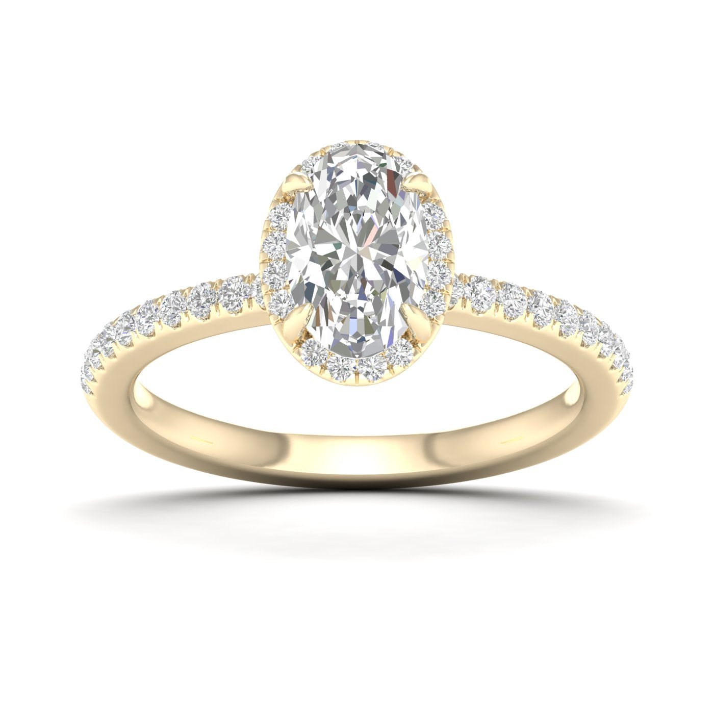 14k 1.25CT Lab Diamond Ring - DIAMOND FACTORY