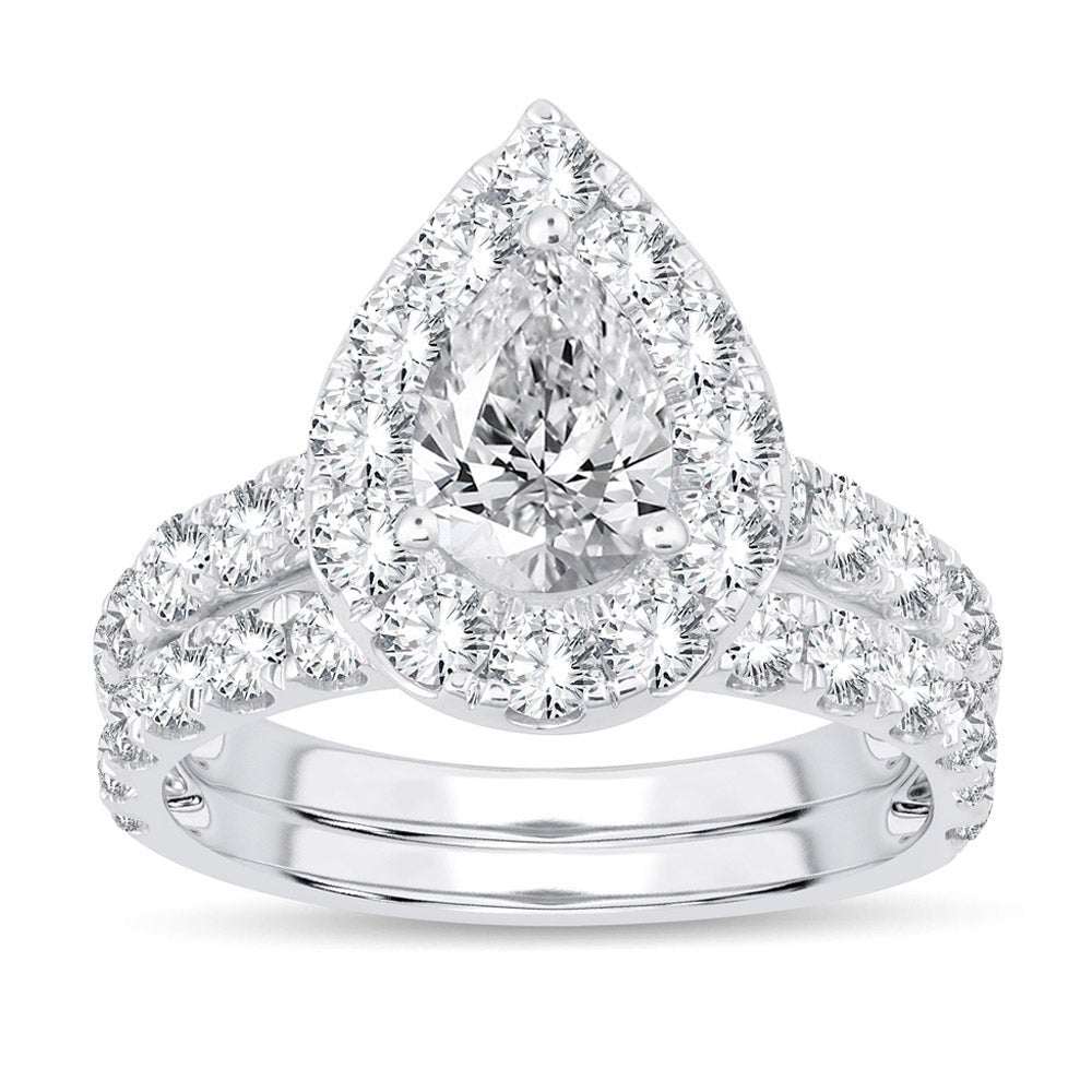 14K 1.50CT Certified Lab Grown Diamond Bridal Ring - DIAMOND FACTORY