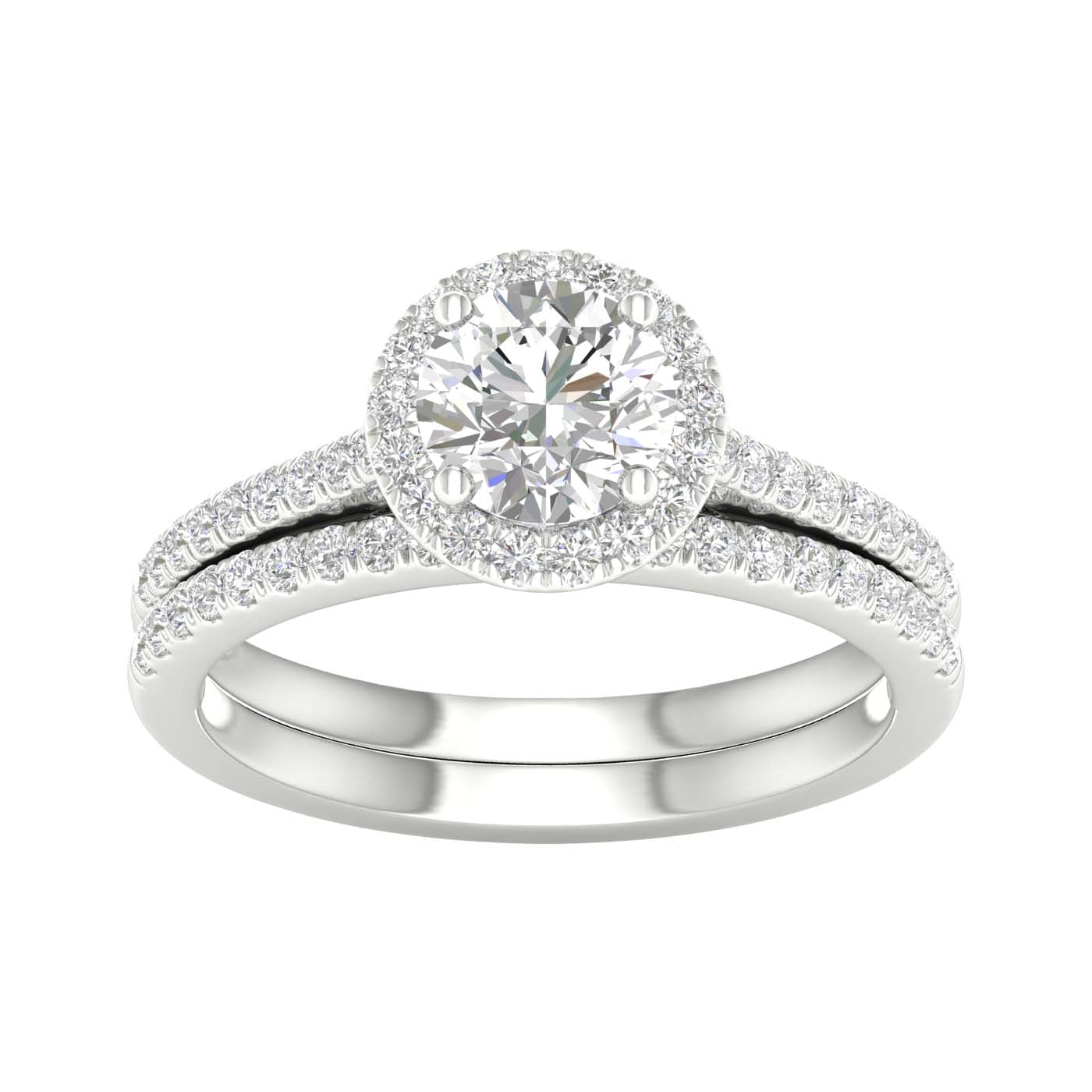 14K 1.50CT Certified Lab Grown Diamond Bridal Ring - DIAMOND FACTORY
