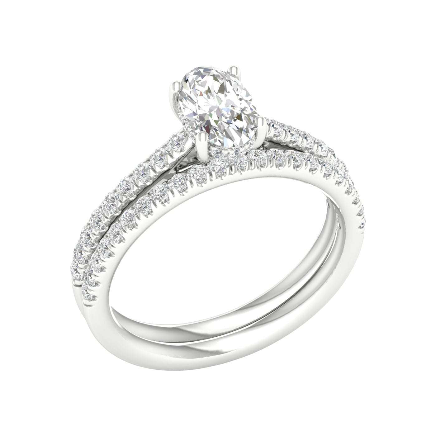 14K 1.50CT Lab Grown Diamond Bridal - DIAMOND FACTORY