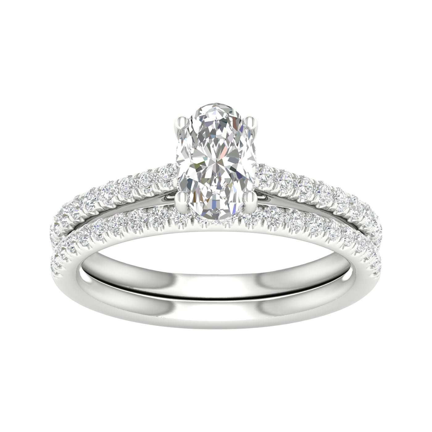 14K 1.50CT Lab Grown Diamond Bridal - DIAMOND FACTORY