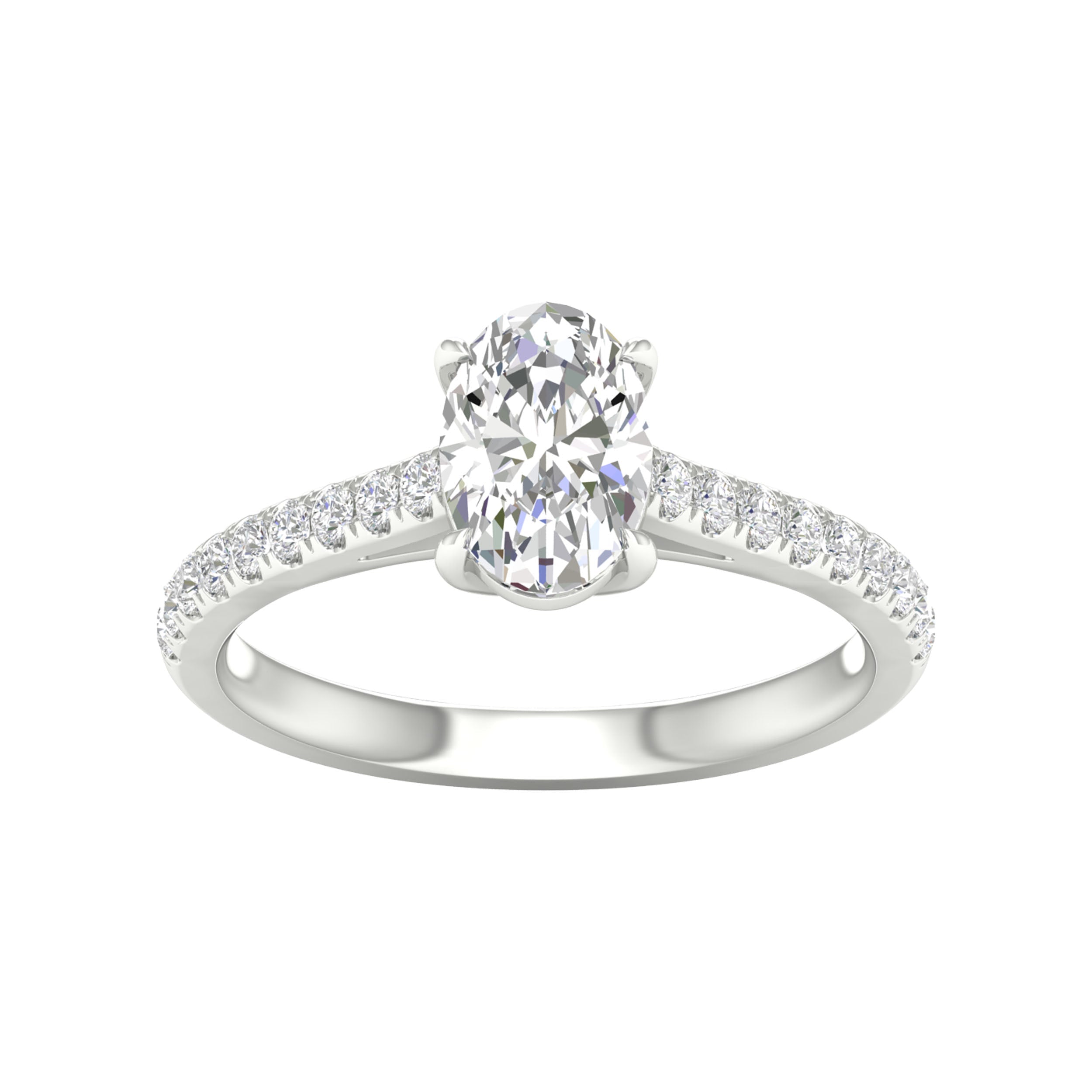 14K 1.75CT Certified Lab Grown Diamond Ring ( IGI Certified ) - DIAMOND FACTORY