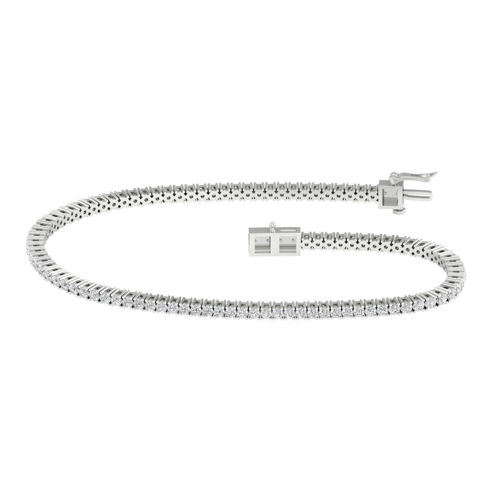 14K 2.00CT Certified Lab Grown Diamond Bracelet - DIAMOND FACTORY
