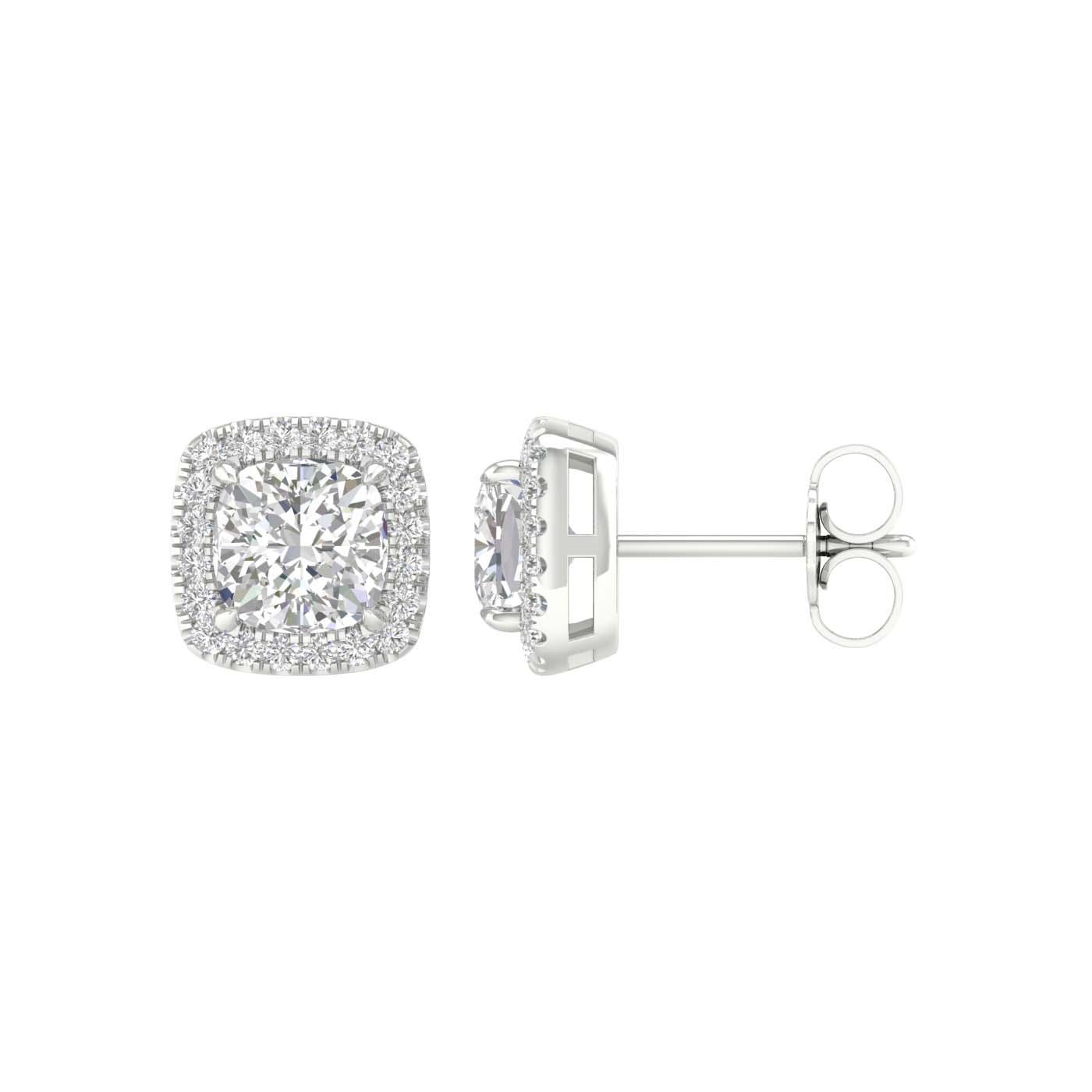 14K 2.25ct Certified Lab Grown Diamond Earrings - DIAMOND FACTORY