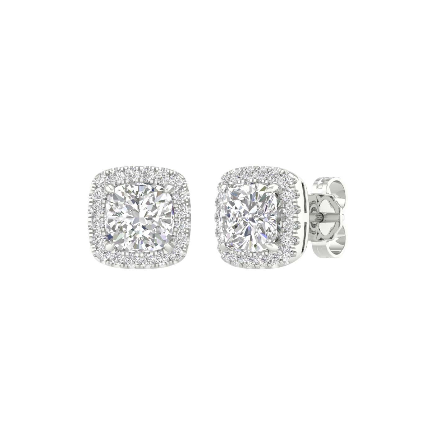 14K 2.25ct Certified Lab Grown Diamond Earrings - DIAMOND FACTORY