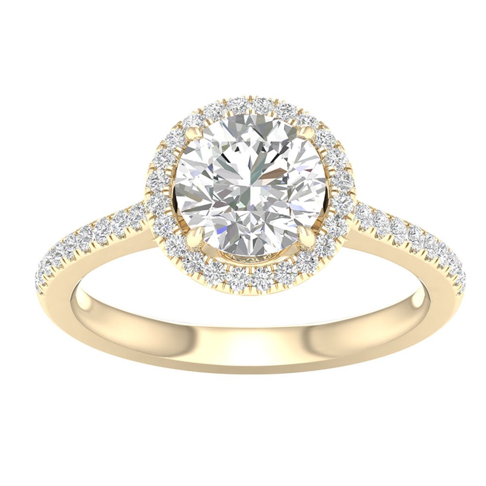 14K 2.25CT Certified Lab Grown Engagement Ring - DIAMOND FACTORY