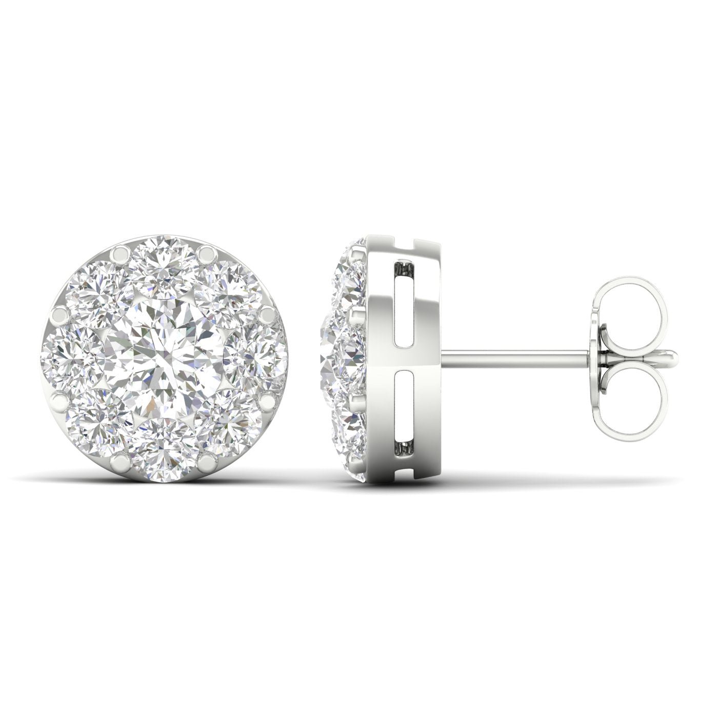 14K 2.28CT Lab Diamond Earring - DIAMOND FACTORY