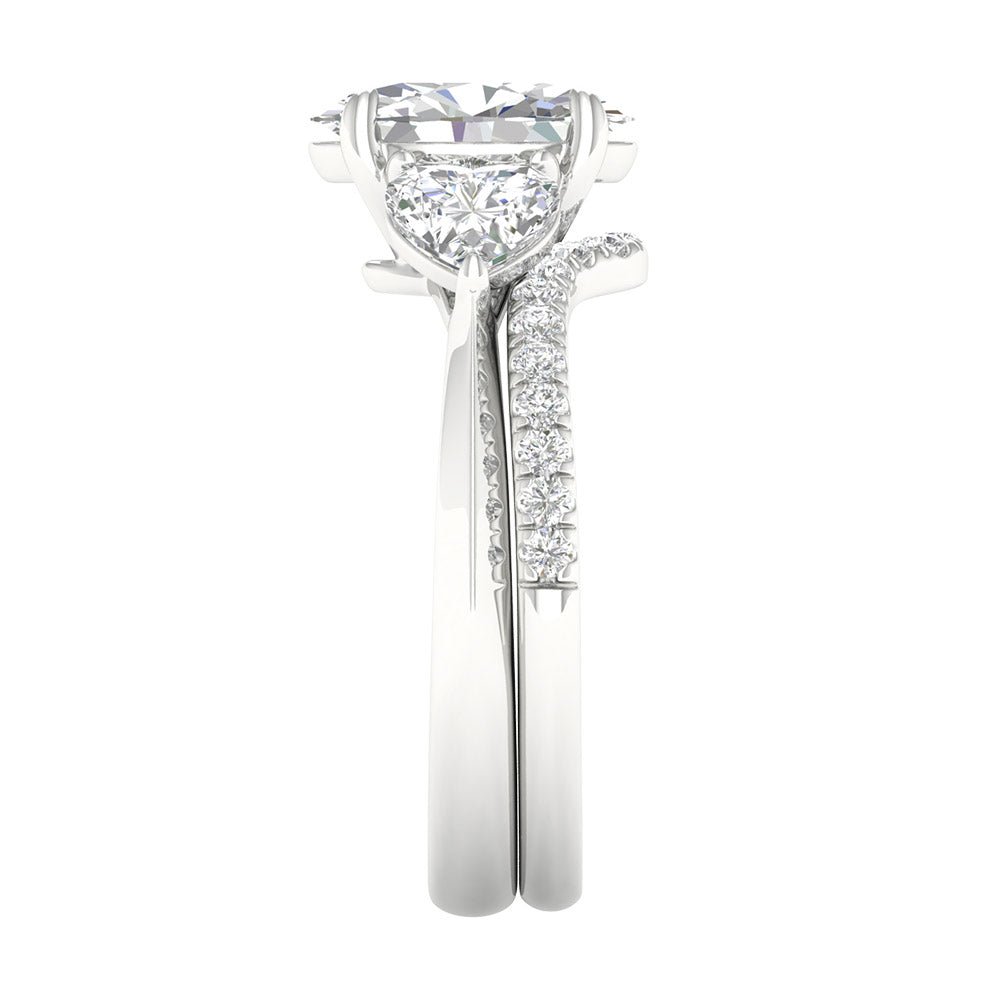14K 3.25CT Certified Lab Grown Diamond Bridal Ring - DIAMOND FACTORY