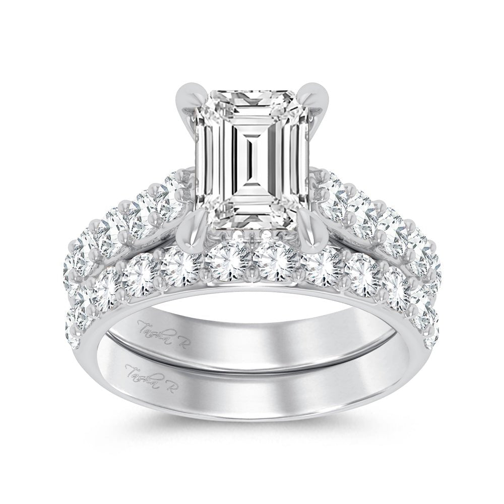 14K 5.00CT Certified Lab Grown Diamond Bridal Ring - DIAMOND FACTORY