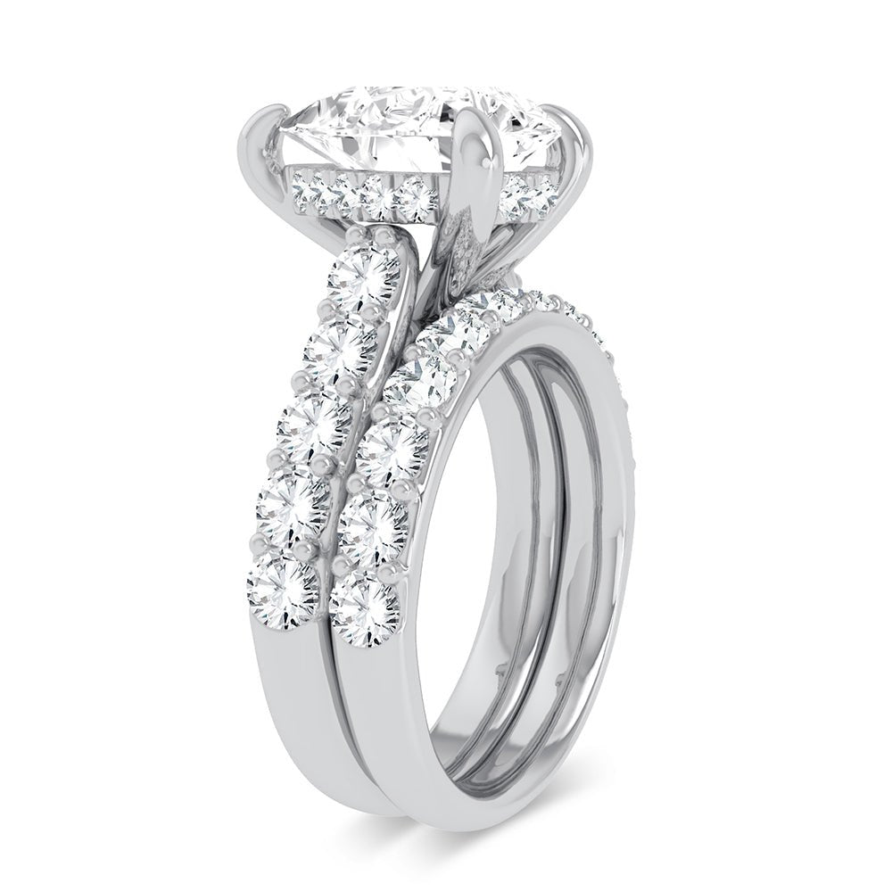 14K 5.00CT Certified Lab Grown Diamond Bridal Ring - DIAMOND FACTORY