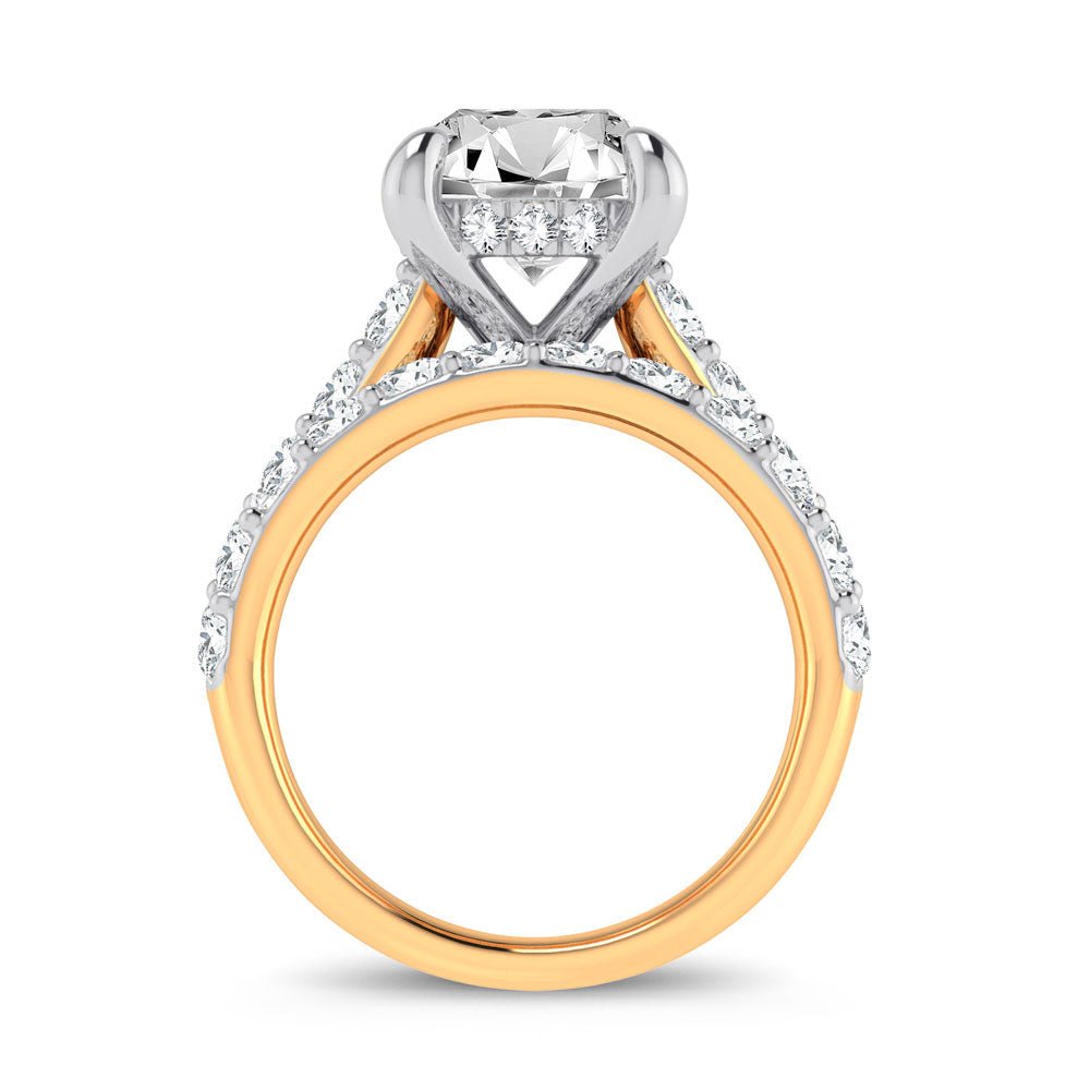 14K 5.00CT Certified Lab Grown Diamond Bridal Ring - DIAMOND FACTORY