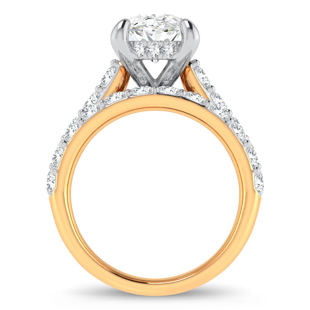 14K 5.00CT Certified Lab Grown Diamond Bridal Ring - DIAMOND FACTORY