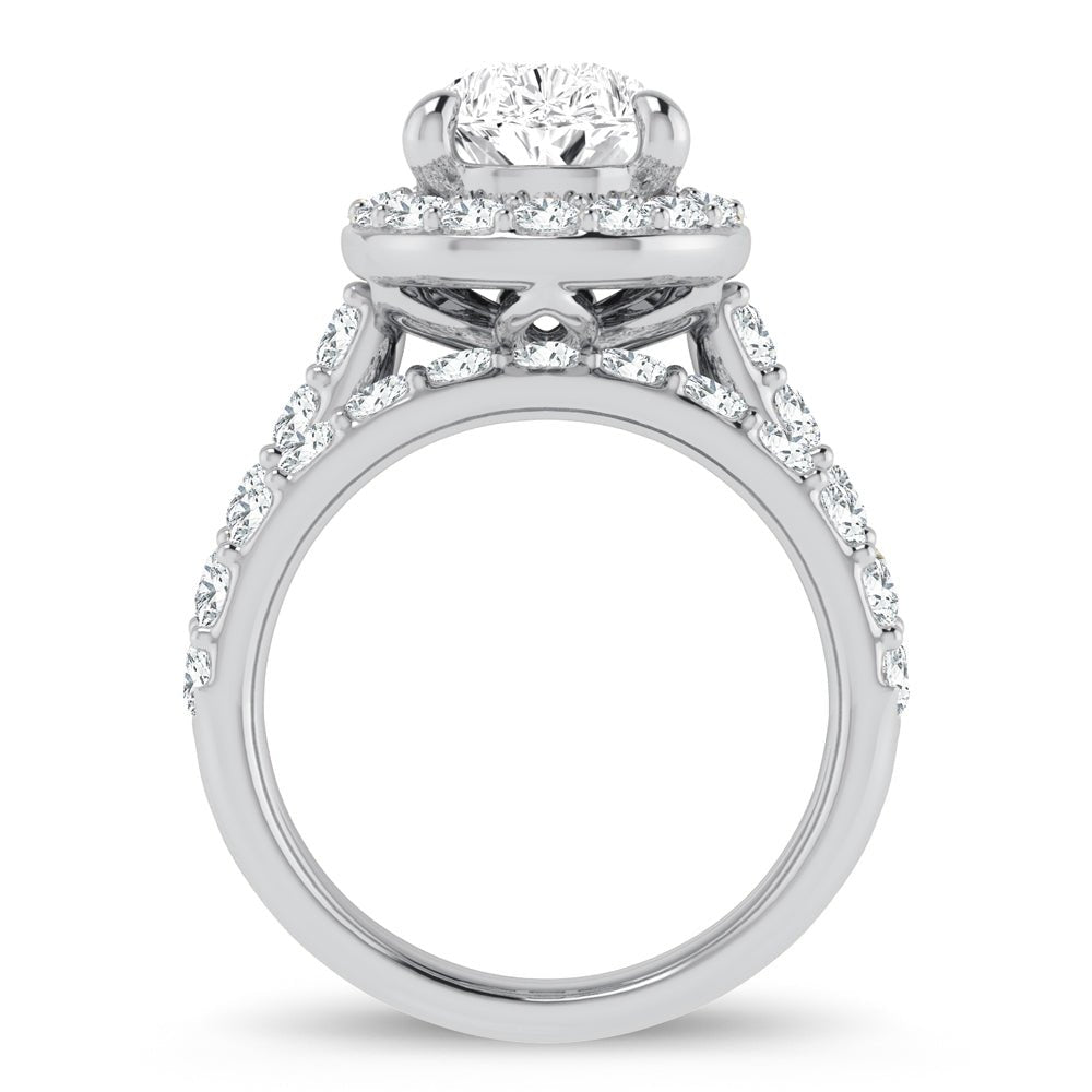 14K 5.00CT Certified Lab Grown Diamond Bridal Ring - DIAMOND FACTORY