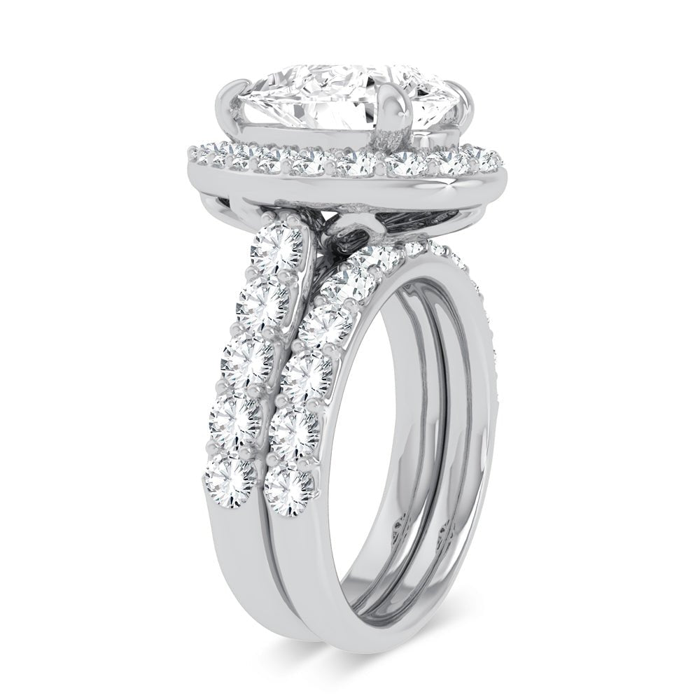 14K 5.00CT Certified Lab Grown Diamond Bridal Ring - DIAMOND FACTORY