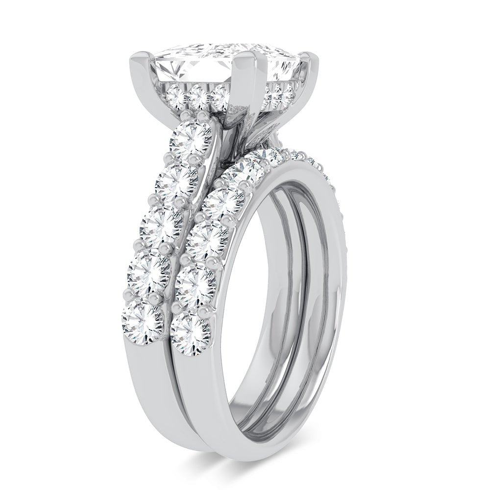 14K 5.00CT Certified Lab Grown Diamond Bridal Ring - DIAMOND FACTORY