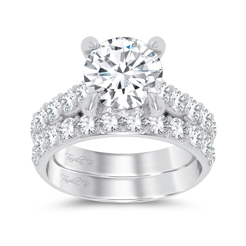 14K 5.00CT Certified Lab Grown Diamond Bridal Ring - DIAMOND FACTORY