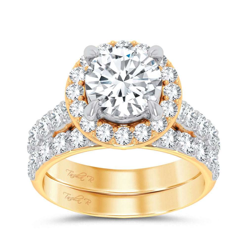 14K 5.00CT Certified Lab Grown Diamond Bridal Ring - DIAMOND FACTORY