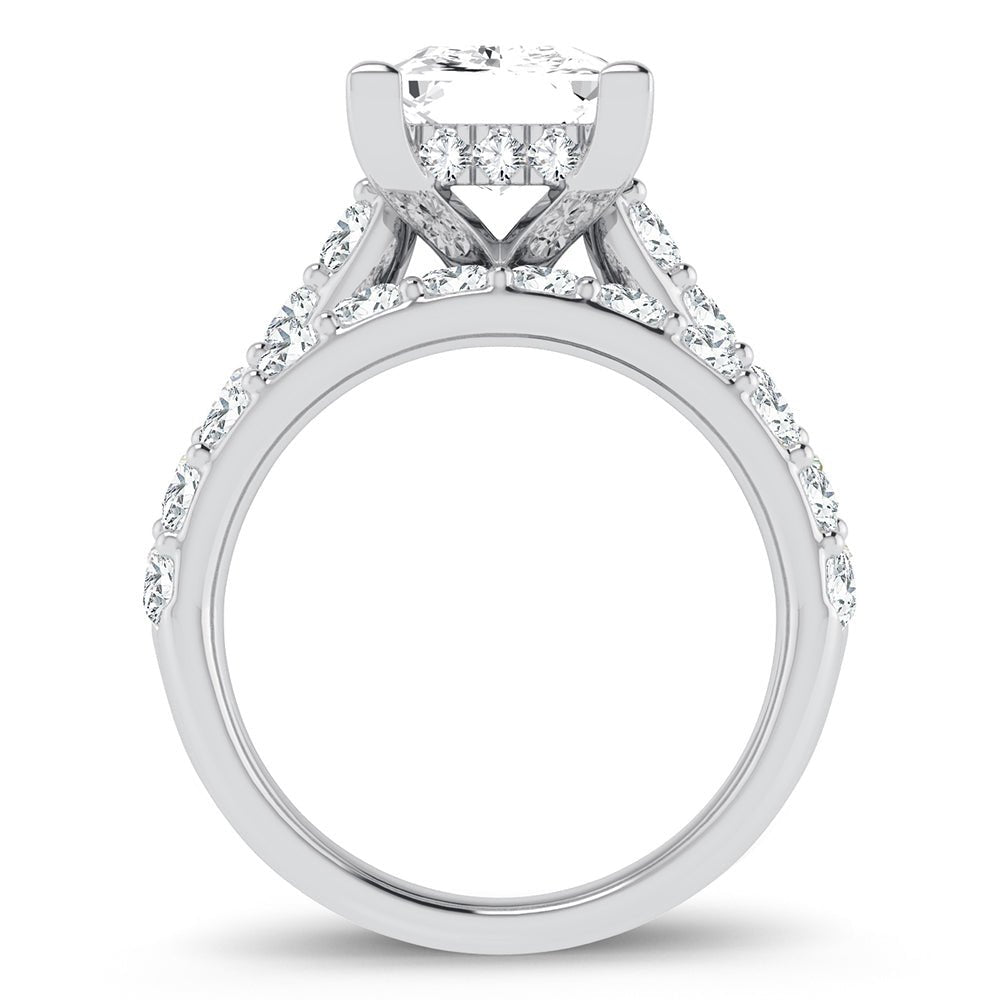 14K 5.00CT Certified Lab Grown Diamond Bridal Ring - DIAMOND FACTORY