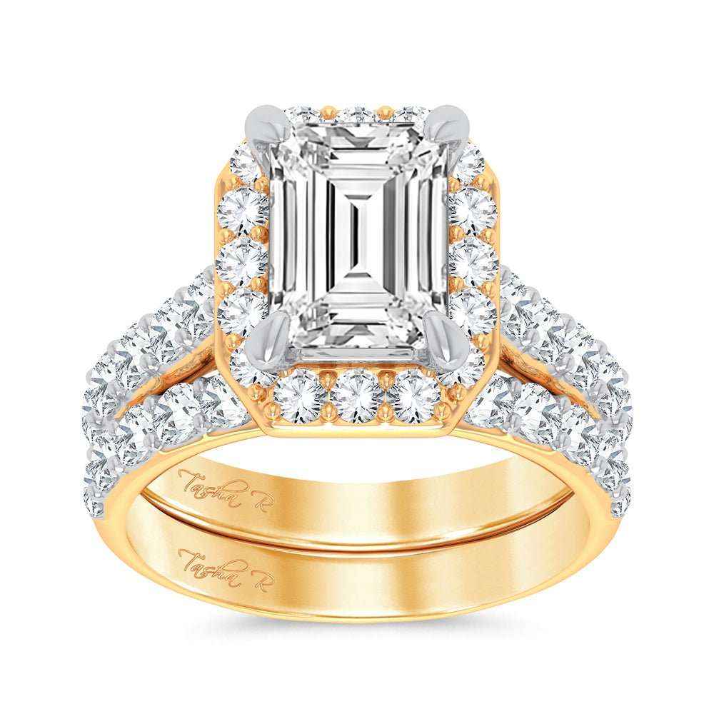 14K 5.00CT Certified Lab Grown Diamond Bridal Ring - DIAMOND FACTORY