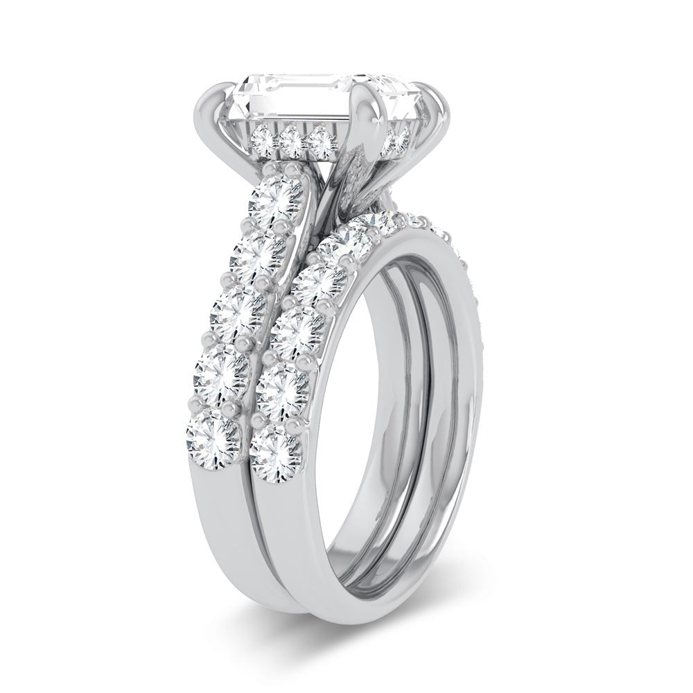 14K 5.00CT Certified Lab Grown Diamond Bridal Ring - DIAMOND FACTORY