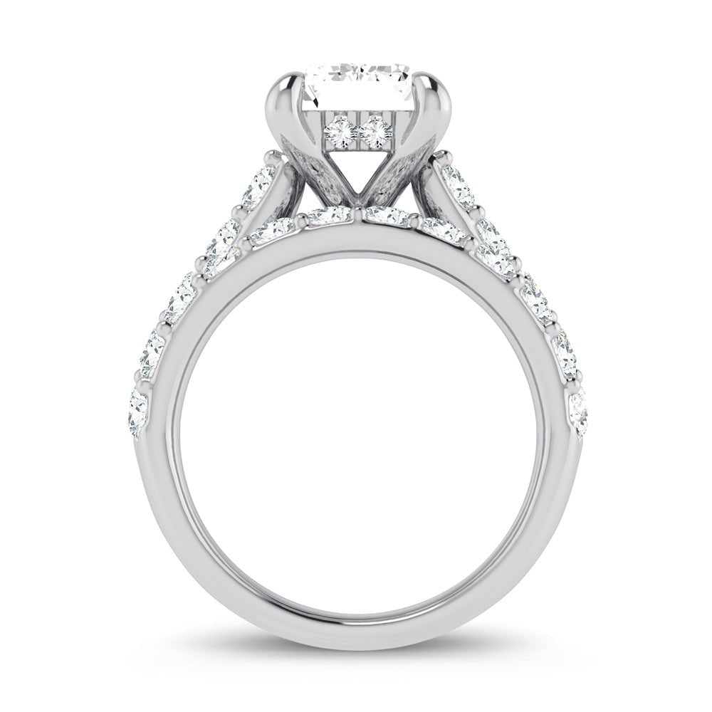 14K 5.00CT Certified Lab Grown Diamond Bridal Ring - DIAMOND FACTORY