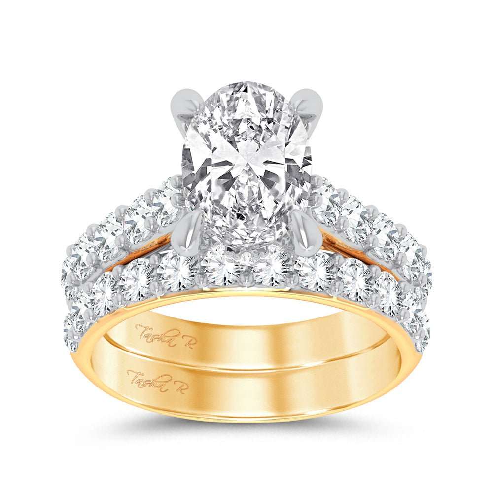 14K 5.00CT Certified Lab Grown Diamond Bridal Ring - DIAMOND FACTORY