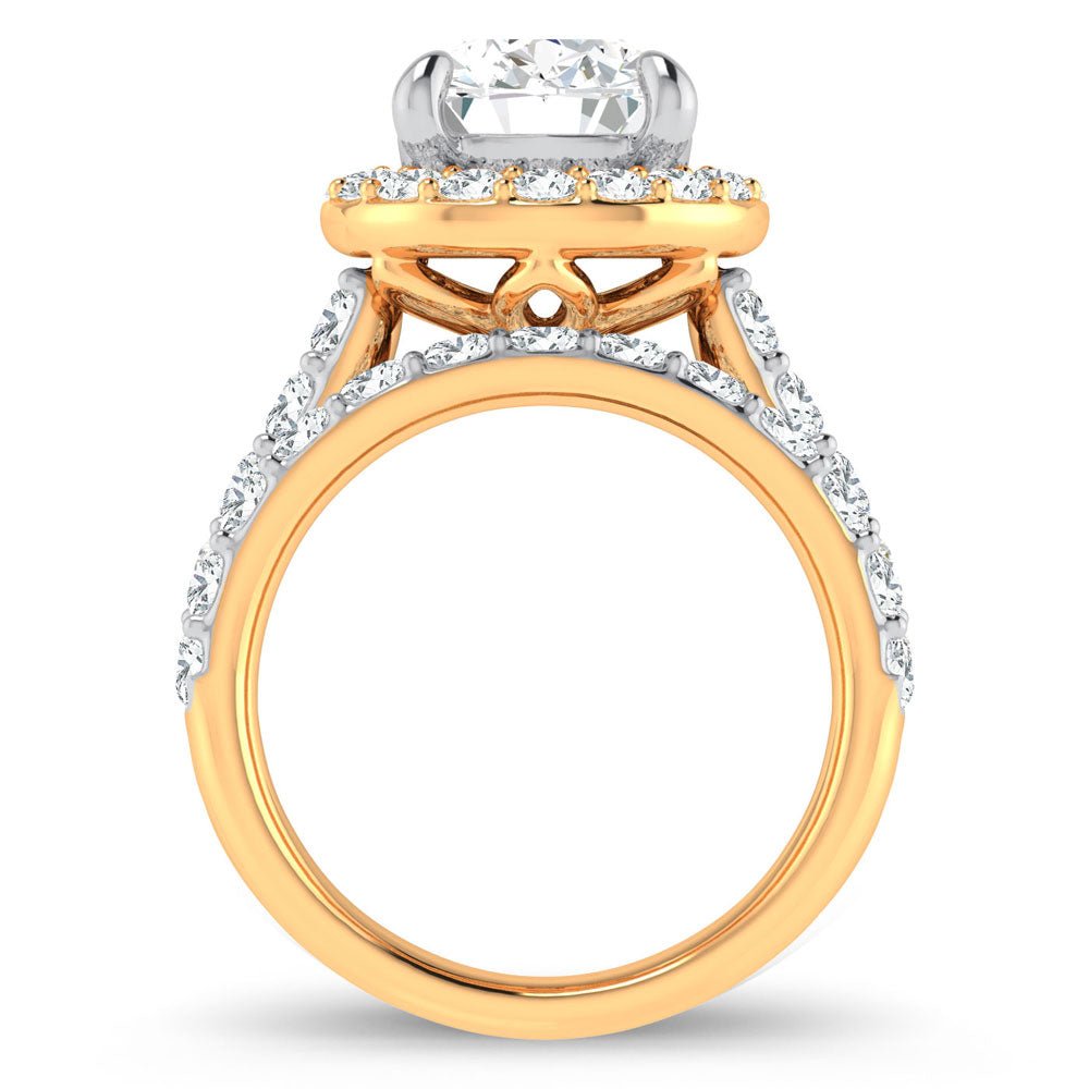 14K 5.00CT Certified Lab Grown Diamond Bridal Ring - DIAMOND FACTORY