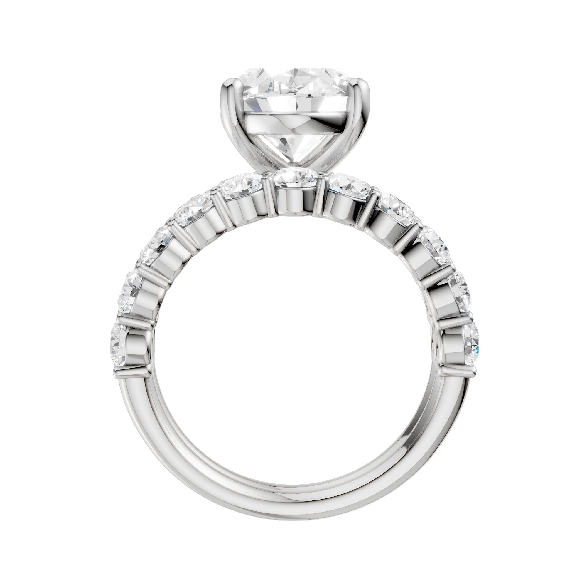 14K 5.00CT Certified Lab Grown Diamond Bridal Set - DIAMOND FACTORY