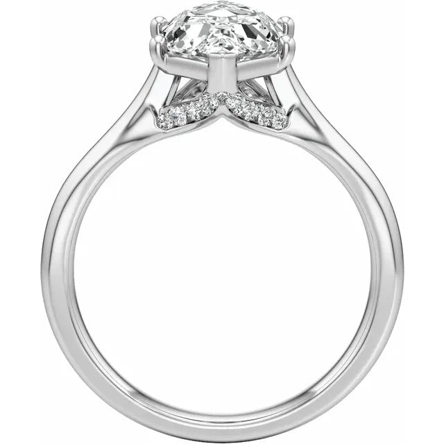 14K Yellow Gold 1 1/6 CTW Dutch Marquise Engagement Ring - DIAMOND FACTORY
