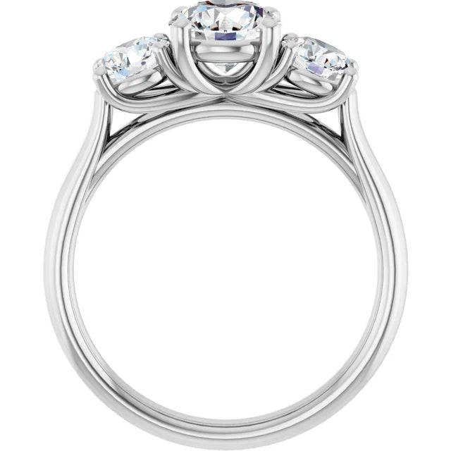 14K Yellow Gold 1 3/4 CTW Lab-Grown Diamond Engagement Ring - DIAMOND FACTORY