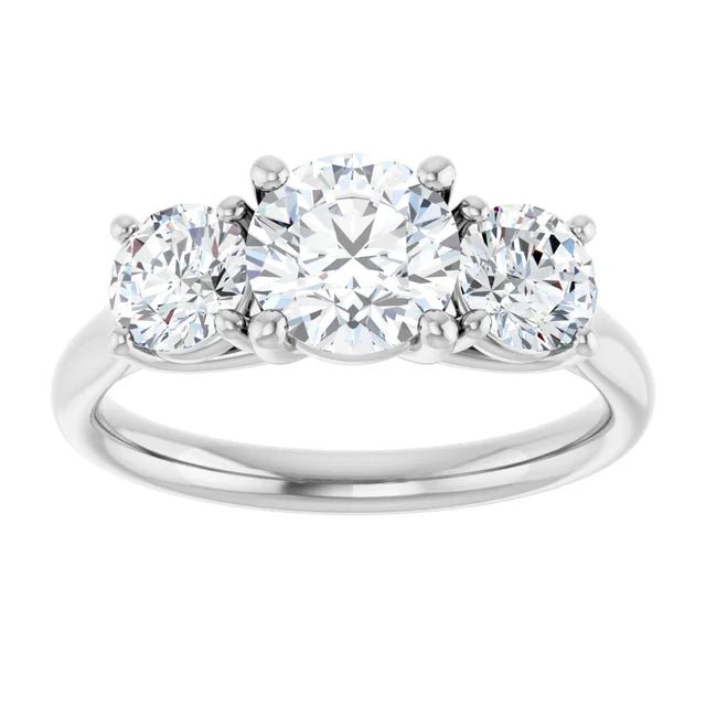 14K Yellow Gold 1 3/4 CTW Lab-Grown Diamond Engagement Ring - DIAMOND FACTORY