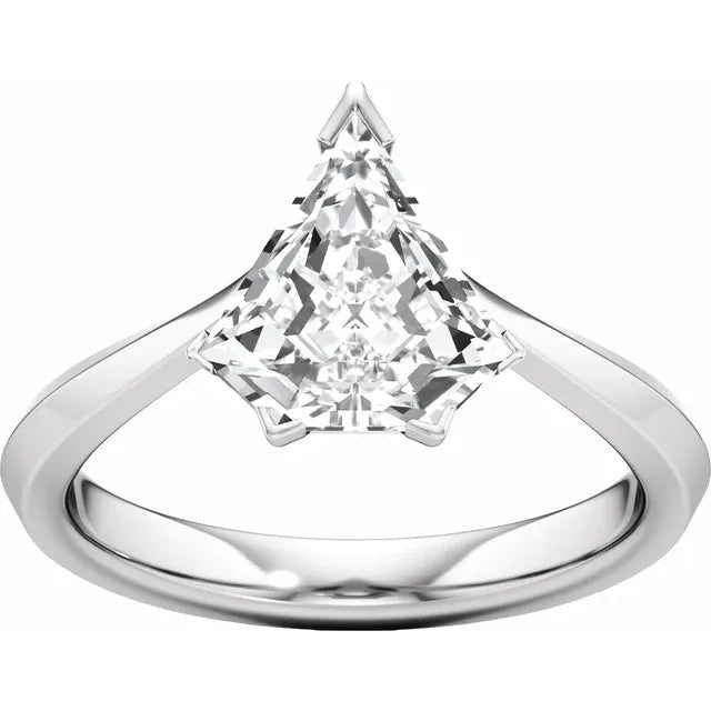 14K Yellow Gold 1 CTW Lab-Grown Diamond Engagement Ring - DIAMOND FACTORY